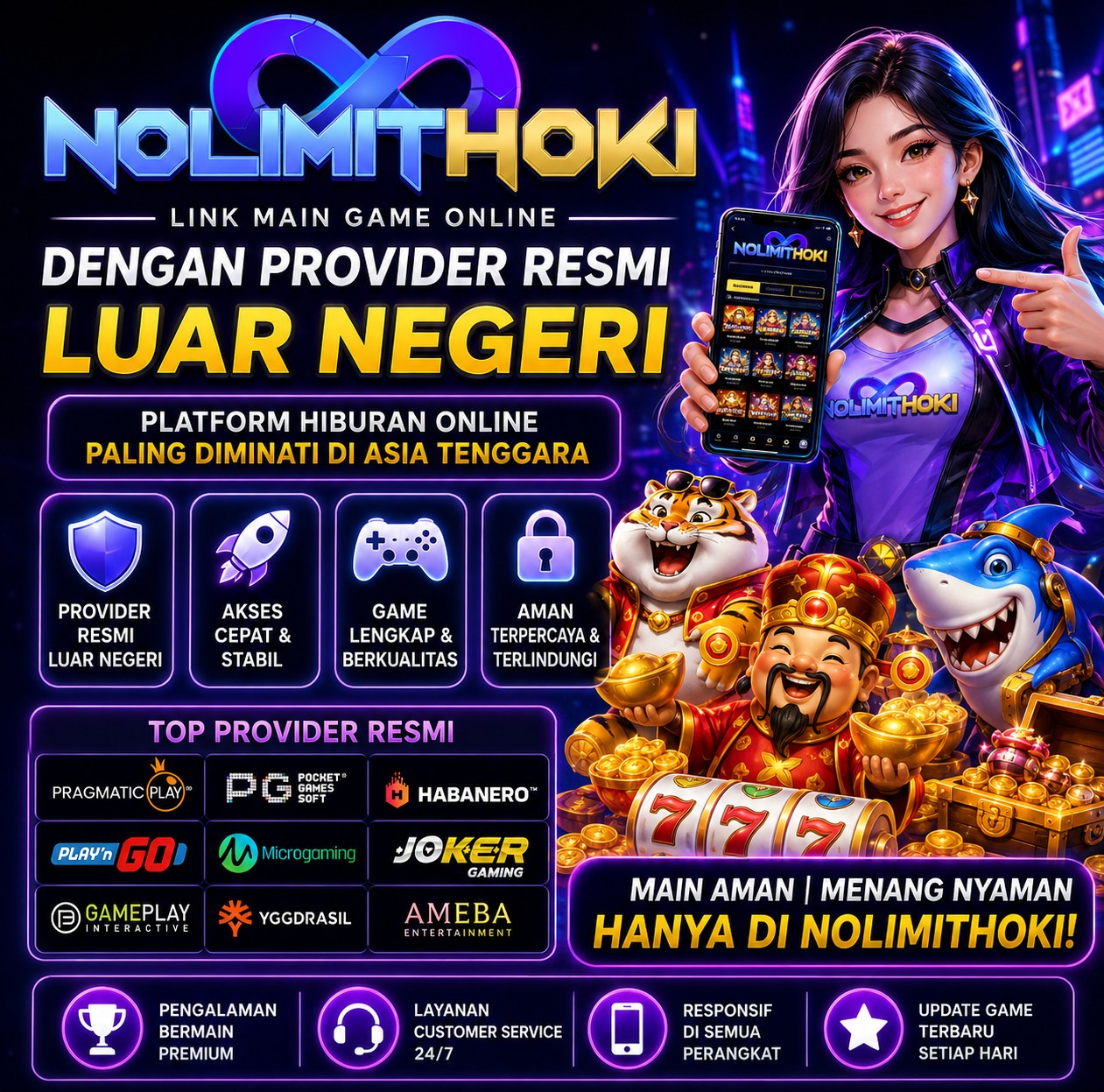 Galeri foto Nolimithoki - Link Main Game Online Dengan Provider Resmi Luar Negeri di Jakarta